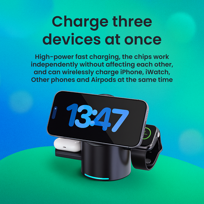 3-in-1 Magnetic Wireless Fast Multifunction Charging Station