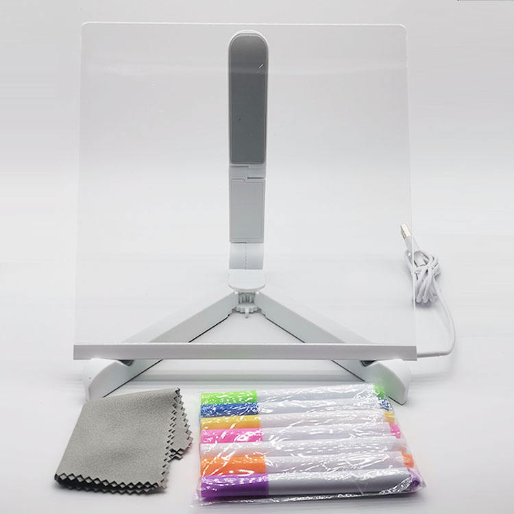 Creative Led Light Night Note Message Board With Pen