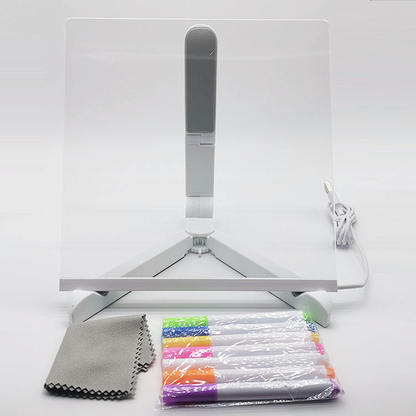 Creative Led Light Night Note Message Board With Pen